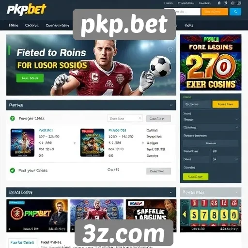 Análise das funcionalidades do site pkp.bet